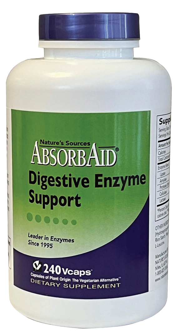 AbsorbAid Digestive Enzyme Support 240 Capsules