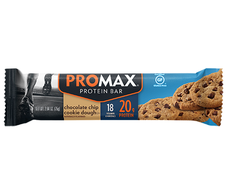 PROMAX Protein Bar Chocolate Chip Cookie Dough 12 Bars