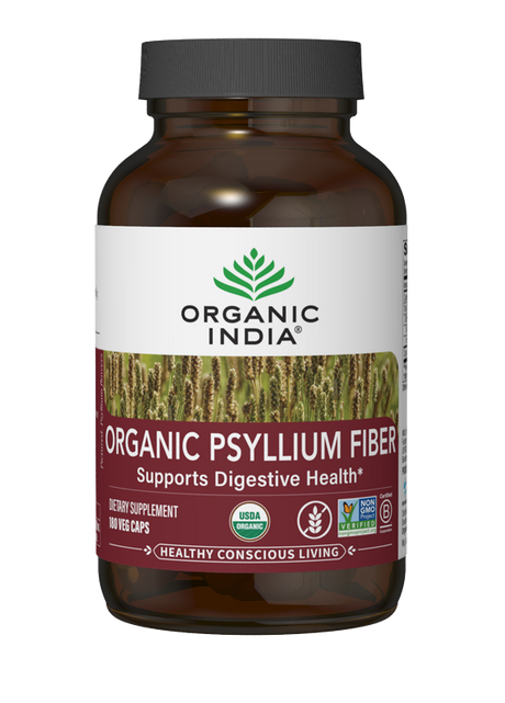 Organic Psyllium Fiber 180 Capsules