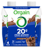 Clean Protein Grass Fed Protein Shake Creamy Chocolate Fudge 4 Pack