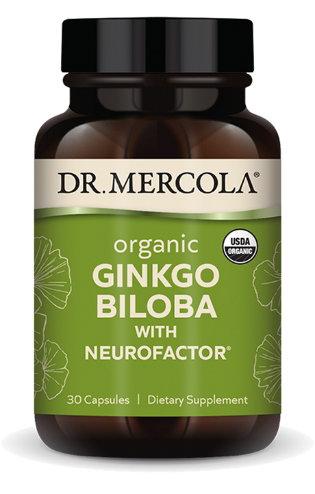 Organic Ginkgo Biloba 30 Capsules